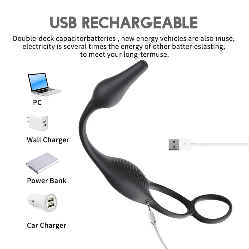 ProStim Plug™ Prostate + Perineum stimulation in one.