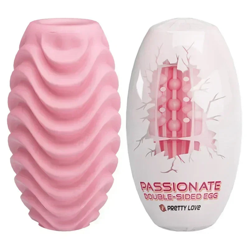 OneShot Masturbator™ Stretchable funny egg, stroking stimulation, Easy, quick release, no fuss.