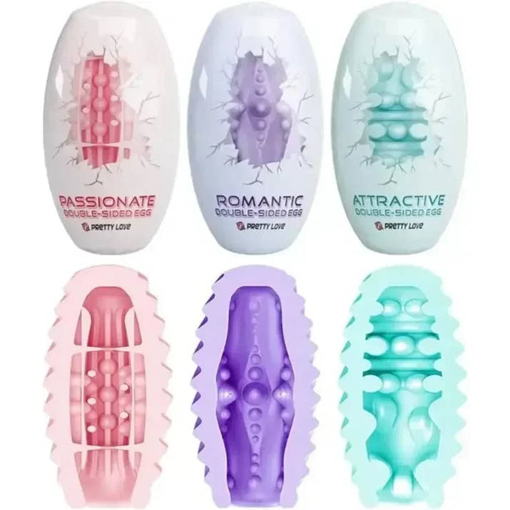 OneShot Masturbator™ Stretchable funny egg, stroking stimulation, Easy, quick release, no fuss.