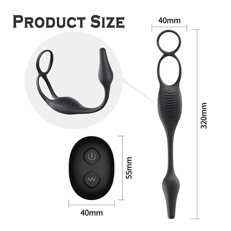 ProStim Plug™ Prostate + Perineum stimulation in one.