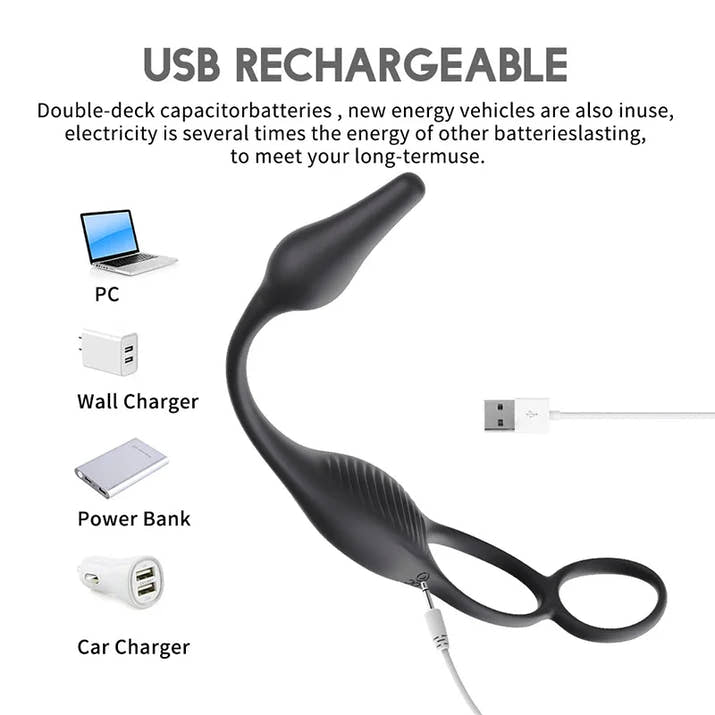 ProStim Plug™ Prostate + Perineum stimulation in one.